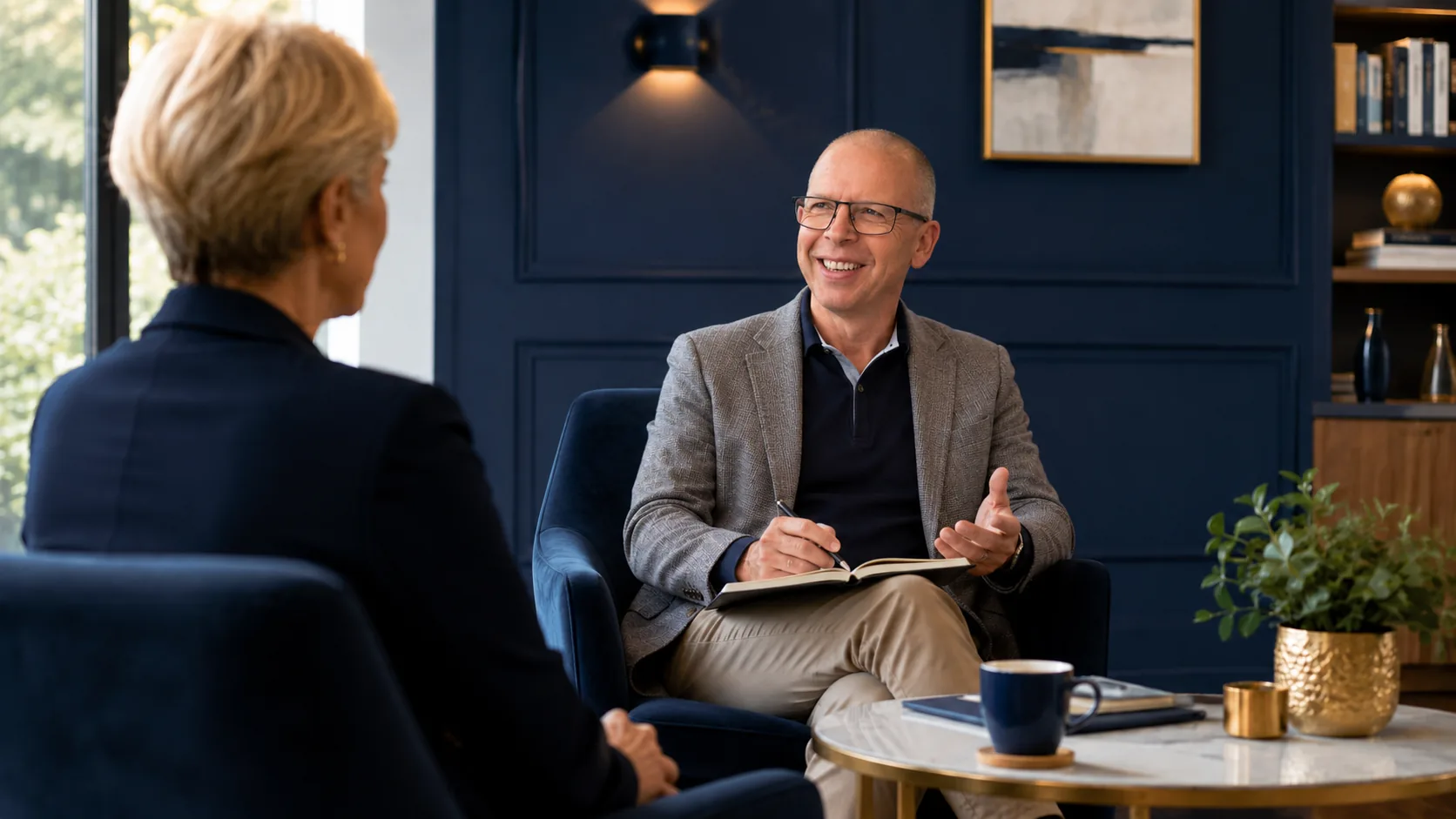 Peter Craen in an executive coaching session